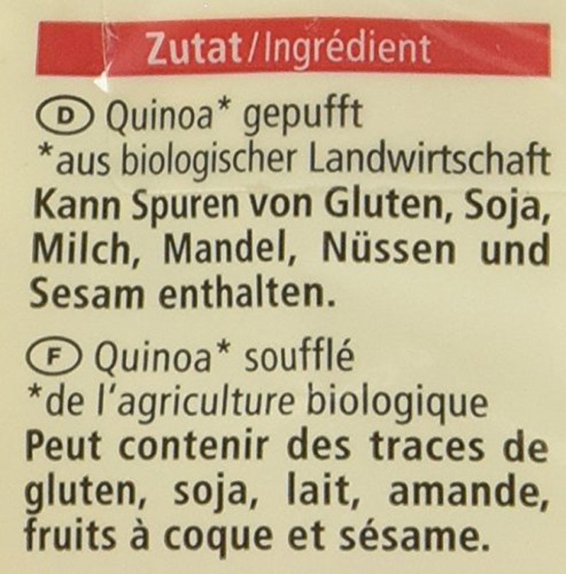Quinoa expandată organică, 125g