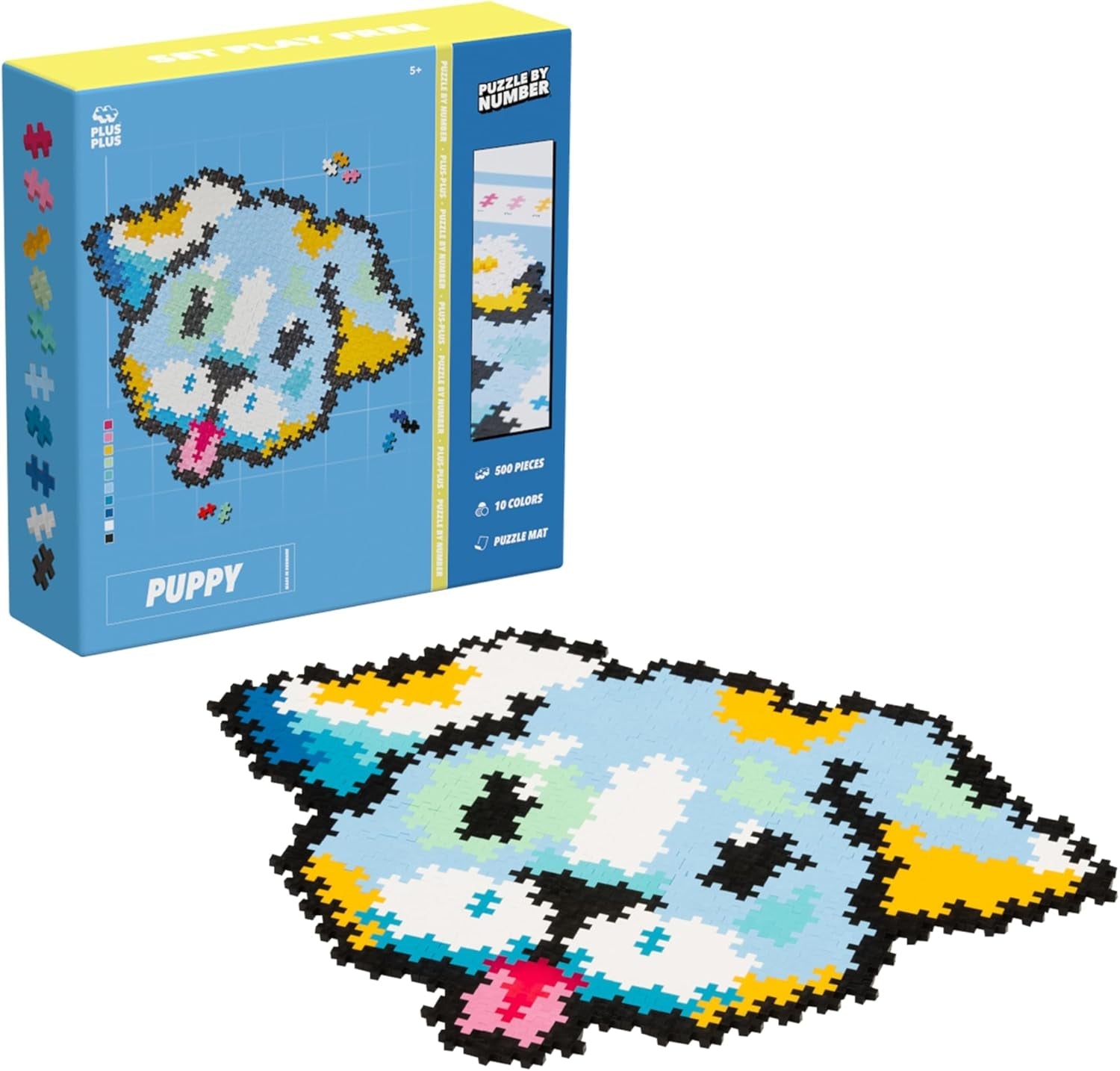 Plus-Plus 9603929, Geniales Konstruktionsspielzeug, Puzzle Einhorn, Kreativ-Bausteine, 250 Teile