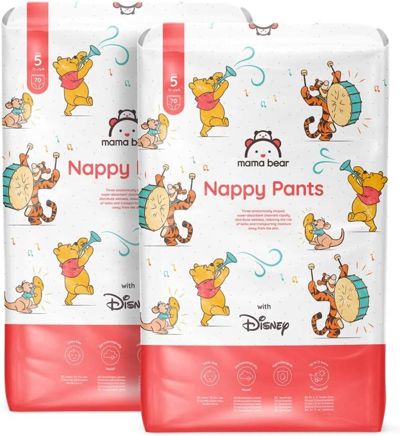 Amazon Brand: Mama Bear Disney Size 6 (15+ kg) - Monthly Pack, White, 120 Pieces (2 Packs of 60)