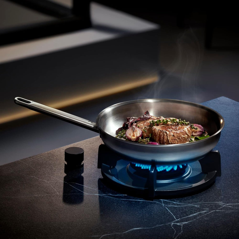 WMF Profi tigaie din oțel inoxidabil 24 cm inducție, tigaie din oțel inoxidabil Cromargan Oale si Tigai Naty Shop