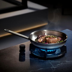 WMF Profi tigaie din oțel inoxidabil 24 cm inducție, tigaie din oțel inoxidabil Cromargan Oale si Tigai Naty Shop