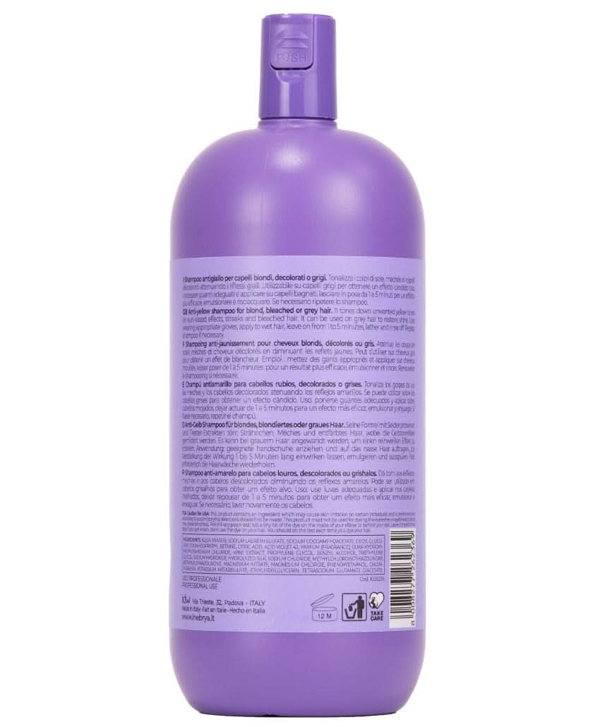 Inebrya BLONDesse No-Yellow Shampoo, 1000 ml Duș și baie Naty Shop