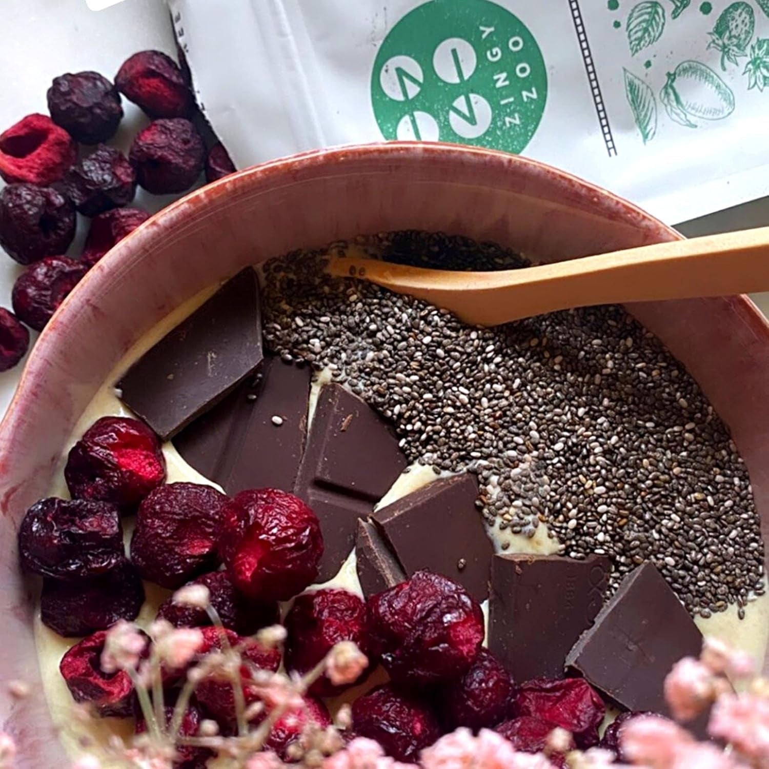 Cireșe liofilizate | Cireșe acre uscate | Fructe liofilizate | Fructe uscate liofilizate | Fructe liofilizate Cireșe uscate | Fur Smoothie Fructe liofilizate (90g) Produse deshidratate Naty Shop