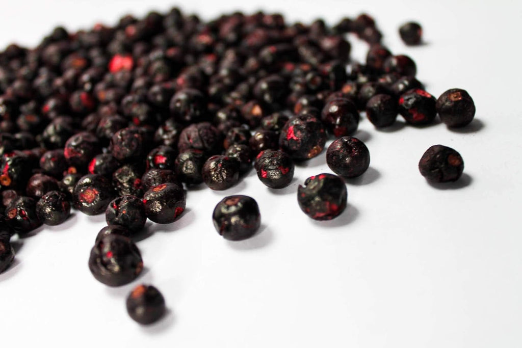 Coacăze negre liofilizate 250g - Fructe liofilizate - Fructe uscate liofilizate - Coacăze negre uscate pentru coacere, muesli, decorarea prăjiturilor, deserturi Produse deshidratate Naty Shop