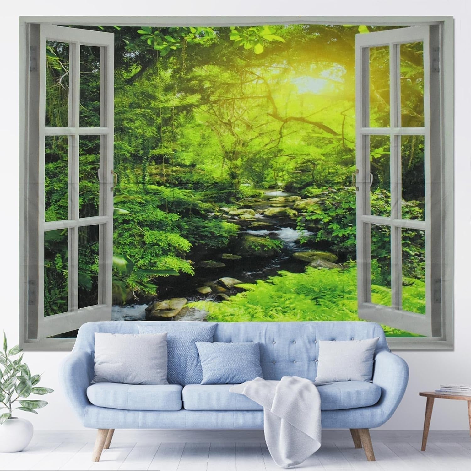 Covor tapiserie fereastra estetic poliester mare plaja Casa - Accesorii si Decoratiuni Naty Shop A