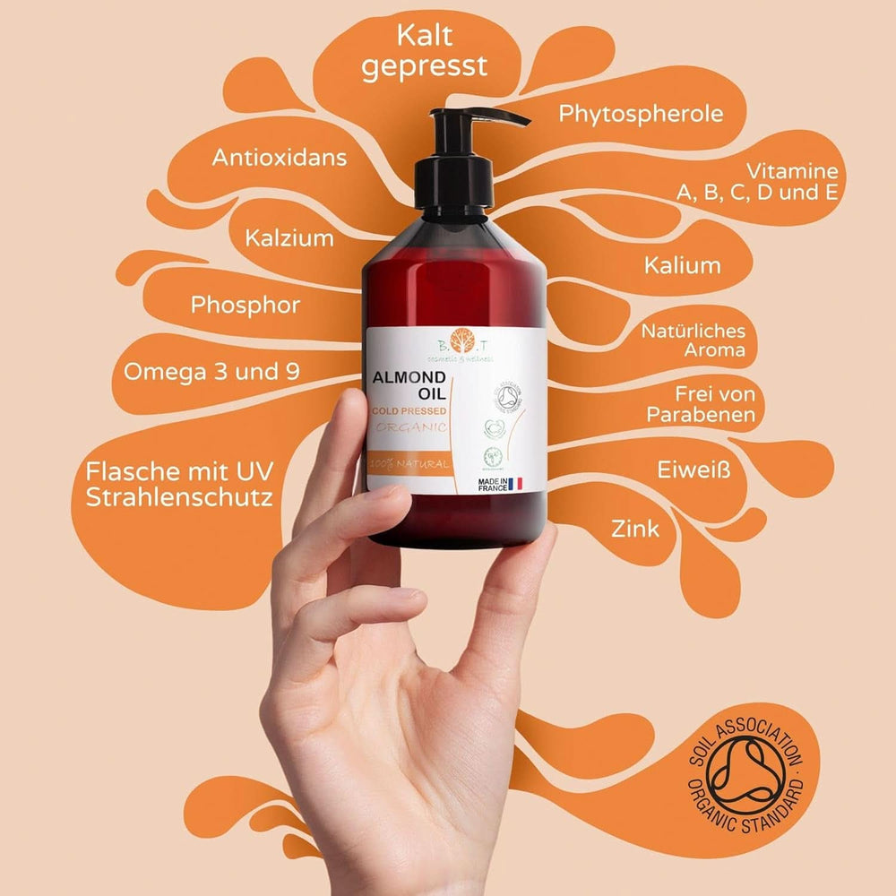 Pure BIO almond oil, cold pressed, natural, 250 ml Cosmetics and Beauty Naty Shop