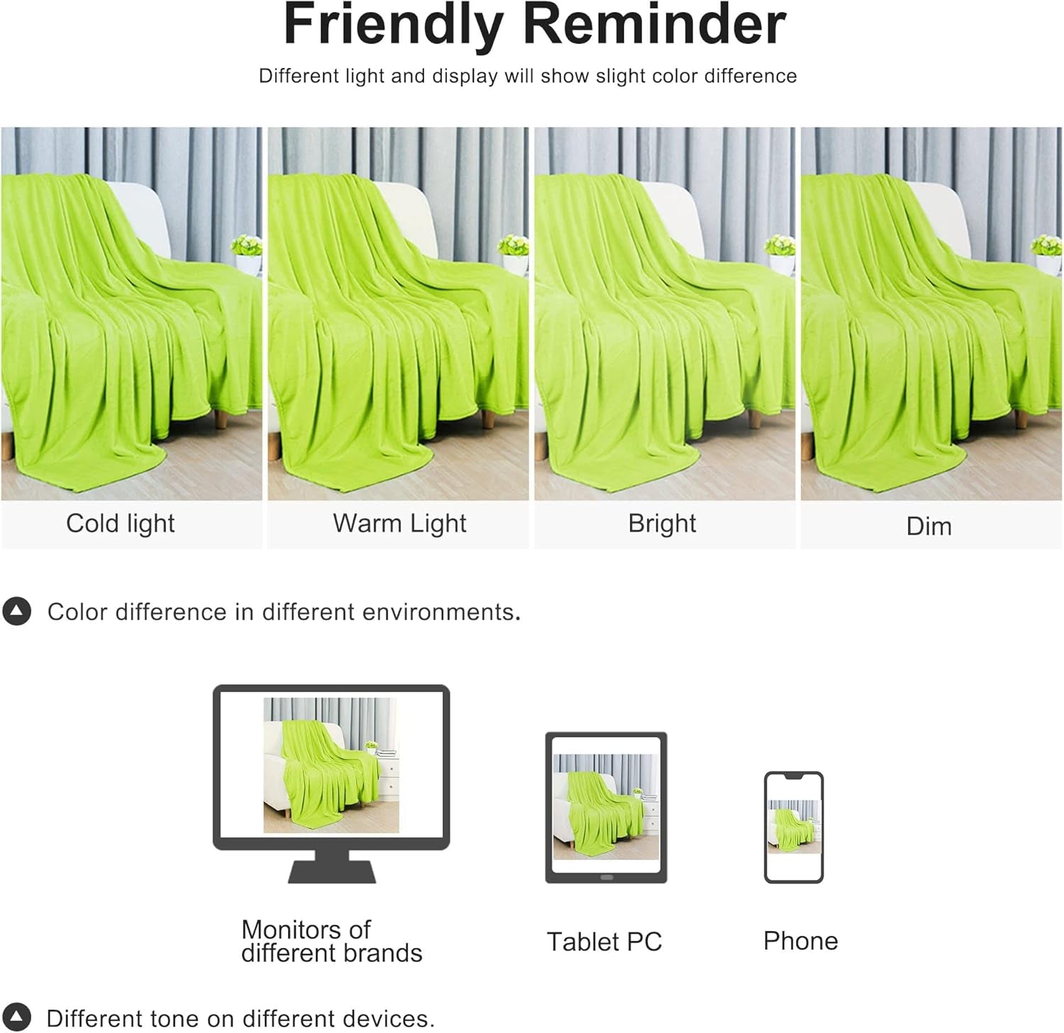 Sourcing Map Cozy blanket bedspread Soft & warm fleece blanket as a sofa blanket Sofa blanket Living room and cuddly blanket Woolen blanket soft velvet plush apple green 150X200Cm Beds and Blankets uxcell