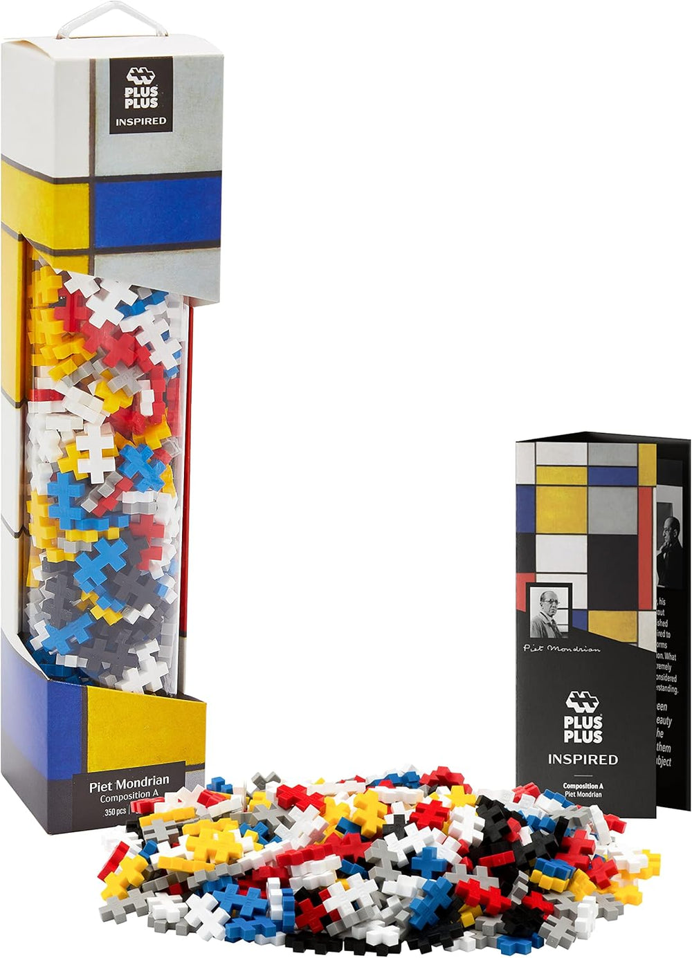 Plus-Plus 5163 Geniales Konstruktionsspielzeug, Sonnenblumen von Vincent Van Gogh, Inspired-Edition, Kreativ-Bausteine ​​Tube, 350 Teile, Sunflowers