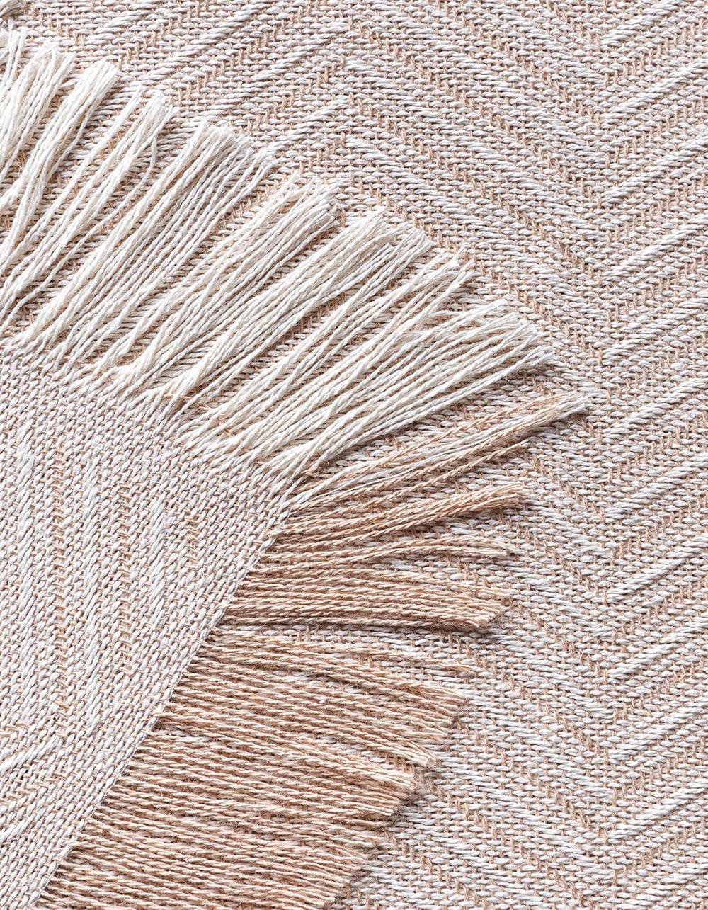 Todocama multi-functional bedspread, bedspread, bedspread, sofa cover, jarapas, herringbone pattern (230 X 260 Cm, sand beige). Beds and Blankets Besuche den Todocama-Store