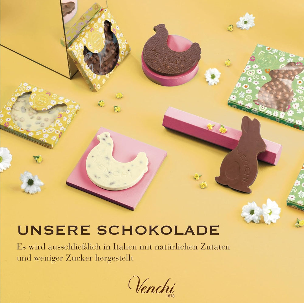 Venchi - Chocolate egg, pistachio flavor, with whole pistachio, with surprise, gluten free, 500g, Easter collection, gift idea