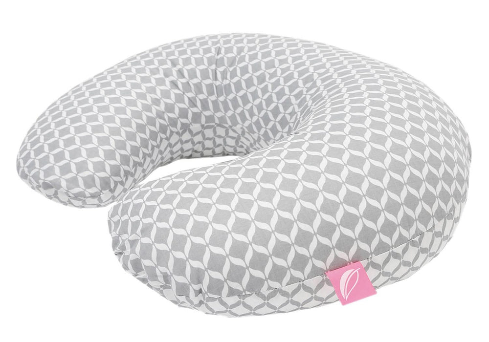 Ergonomic nursing pillow, Oeko-Tex Standard 100, beige Food and Breastfeeding Accessories Bebe Naty Shop Gray