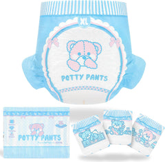 Adult Printed Diapers 5500-5800ml 10 Pieces - Toilet Briefs (XL)