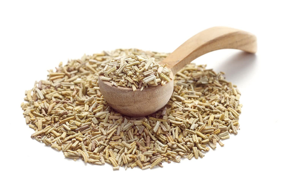 Ankerkraut Rosmarin Gewürz, gerebelt, dried, perfect for Kartoffeln, Essen mit Kartoffeln würzen, Kartoffelspalten, Wedges, Gitterkartoffeln würzen, 40g im Korkenglas