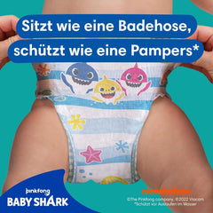 Pampers Size 5-6 Splashers Baby Shark Limited Edition 10 Pack Disposable Swim Diapers For Safe Water Protection