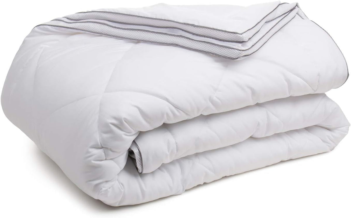 Gözze - 4-Season Quilt, Set of 2, Summer Quilt + Autumn/Spring Quilt, Breathable Quilt with Climate Band, 135 X 200 Cm - White Naty Shop Quilts and Quilts 135 X 200 Cm 4-Season Quilt