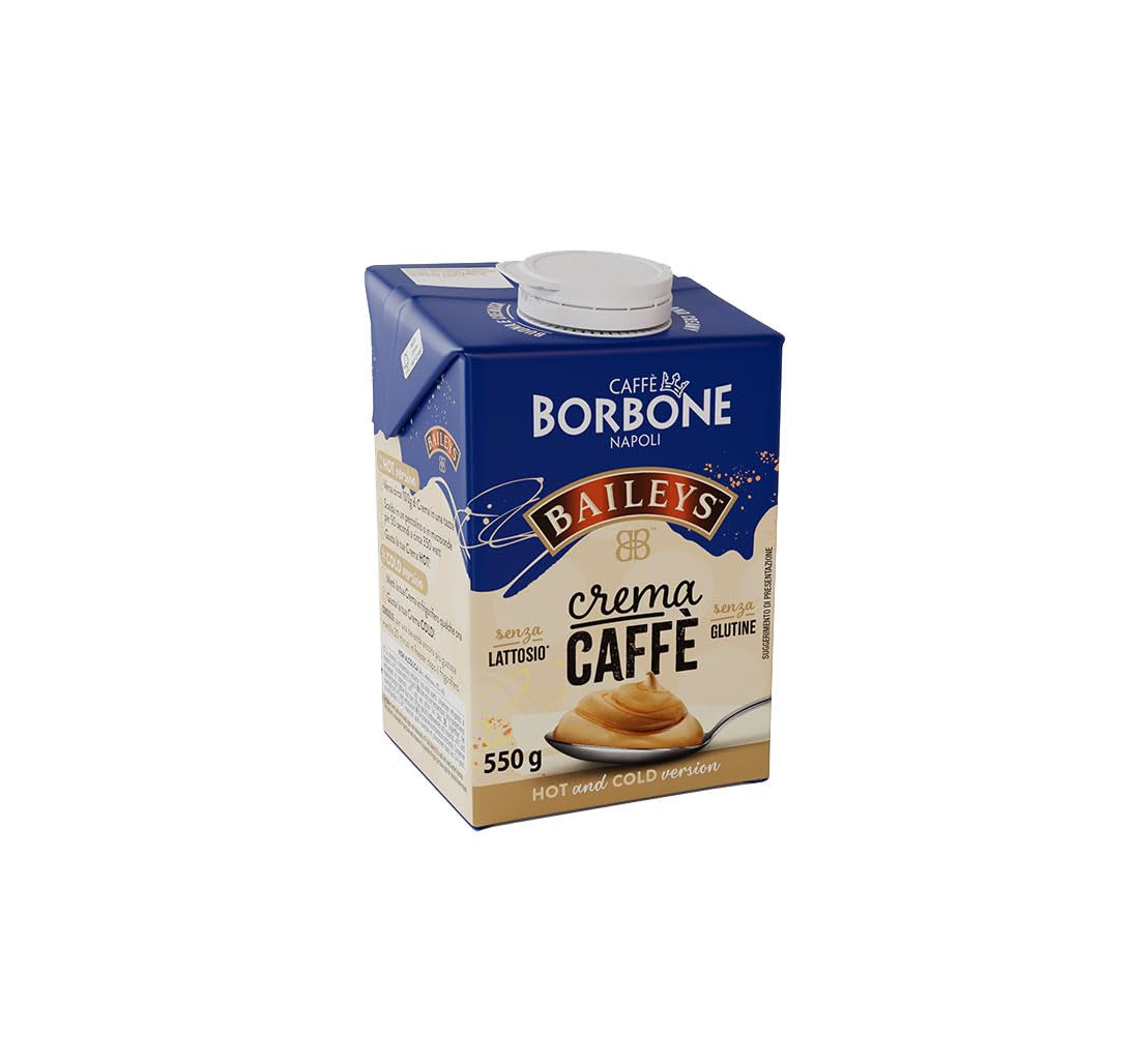 Caffè Borbone Baileys Kaffeecreme - Creme auf Milchbasis mit laktosefreiem, löslichem Kaffee, mit Baileys - laktose- und glutenfrei - 550-Gramm-Kartonpackung