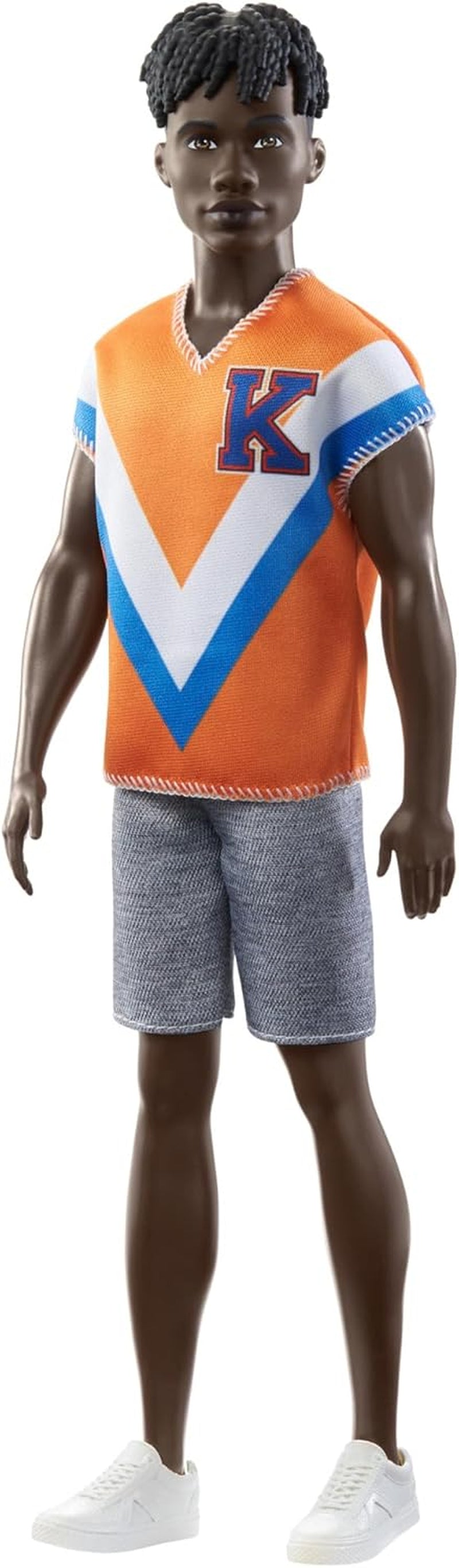 Barbie Ken Fashionistas Doll - Cactus and Palm Print T-shirt, White Shorts and Sneakers, Perfect for Adventures with Friends and Walking Around the City, for Kids 3 Years and Up, HJT10 Naty Shop Dolls 0