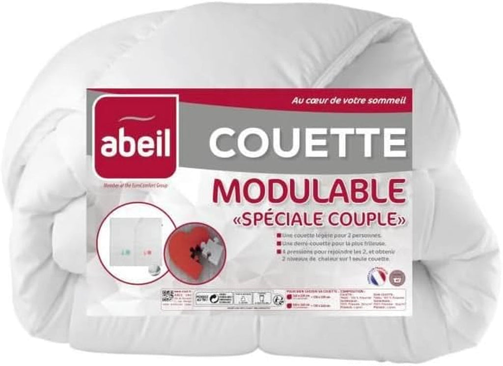 Abeil Couette Modulable Special Couple 220 X 240 Cm Plapumi si pilote Naty Shop Titlu implicit