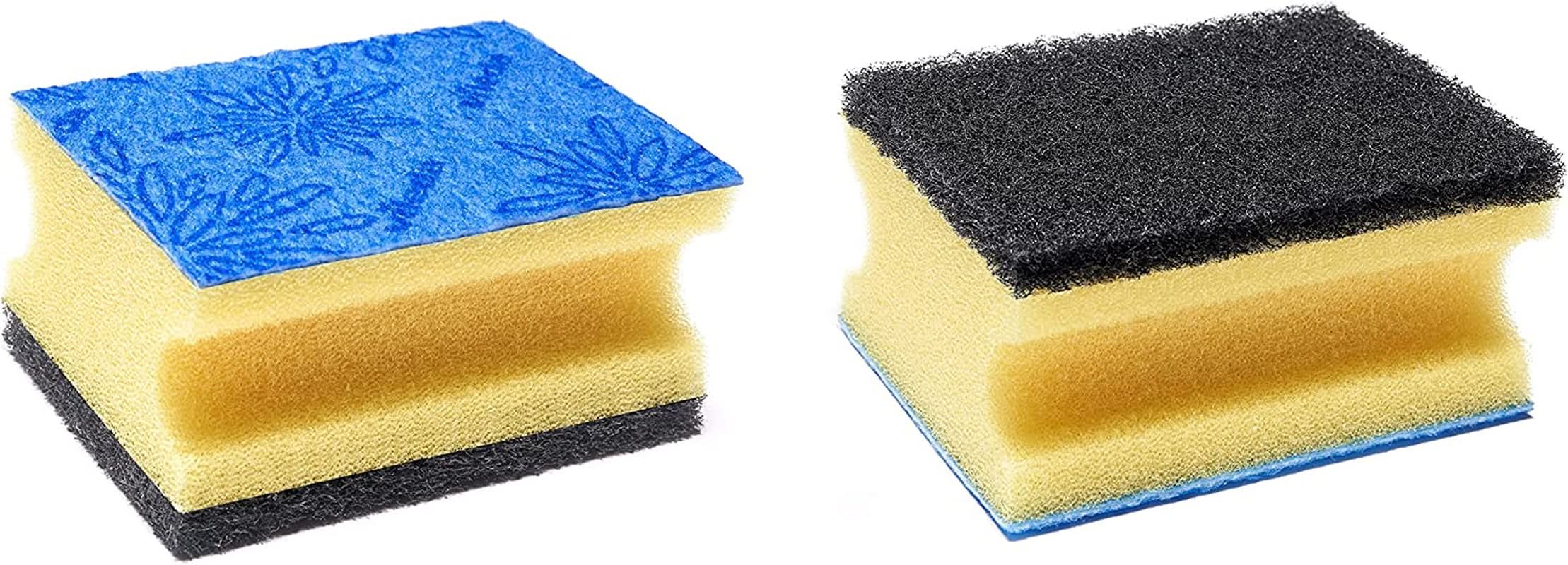 Vileda Glitzi, burete de spălat vase pentru bucătărie, cu efect antibacterian, foarte absorbant, pachet de 18 bucati Detergenti Bucatarie Naty Shop