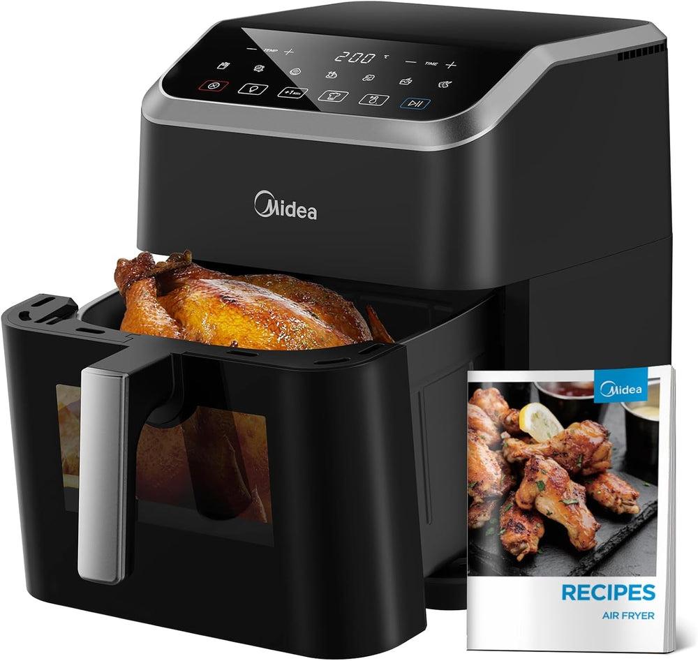 Midea Hot Air Fryer 2L, 1150W Airfryer, Oil-free, Hot air fryer, Automatic shut-off function Home Appliances Naty Shop 7L