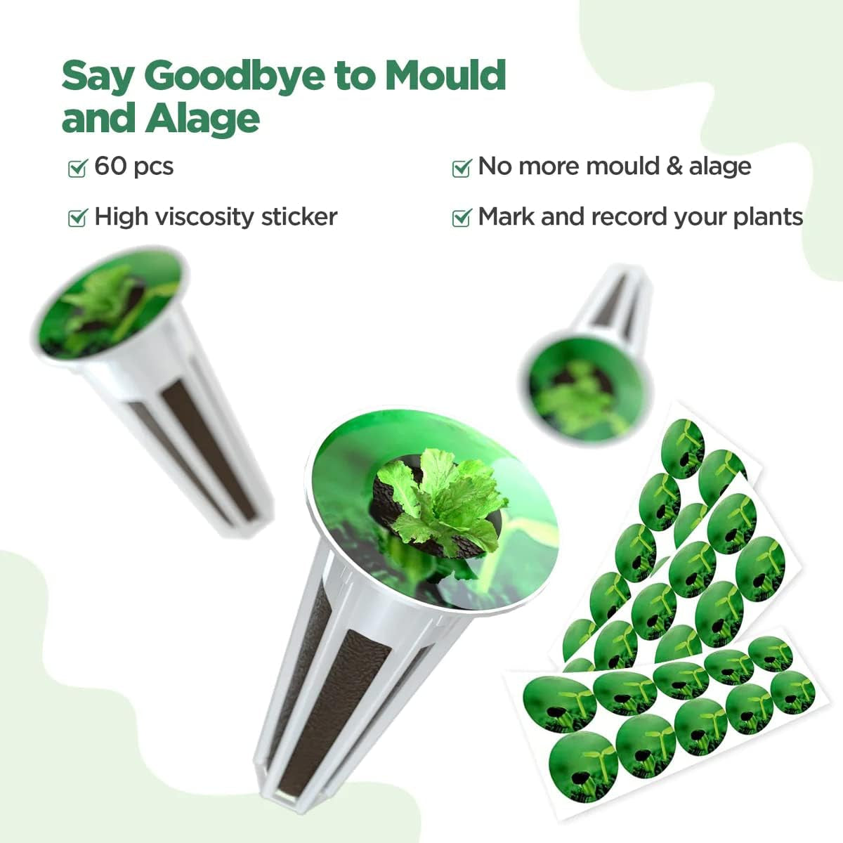 172 Piece Pod Grow Kit, Grow Sponges for Hydroponics