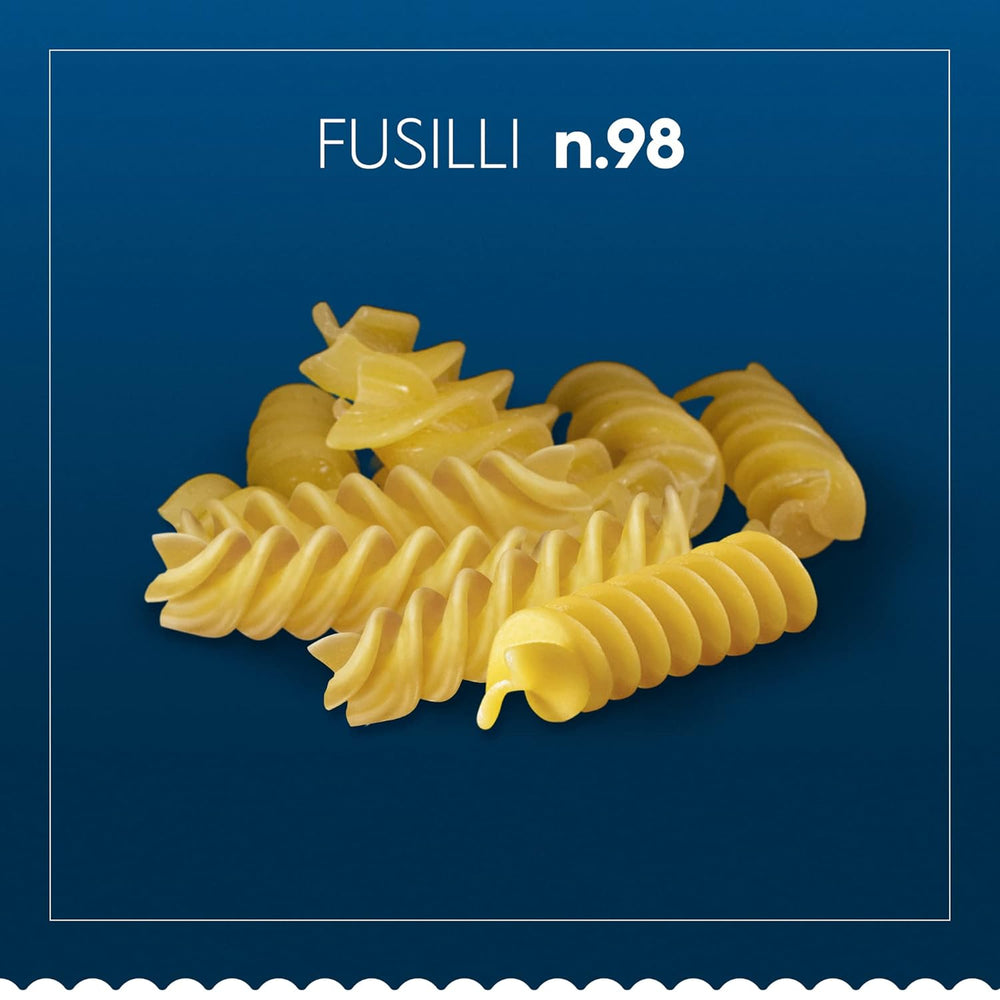 Pasta Barilla Classic Fusilli no. 98, from high quality durum wheat, always al dente, 1 kg