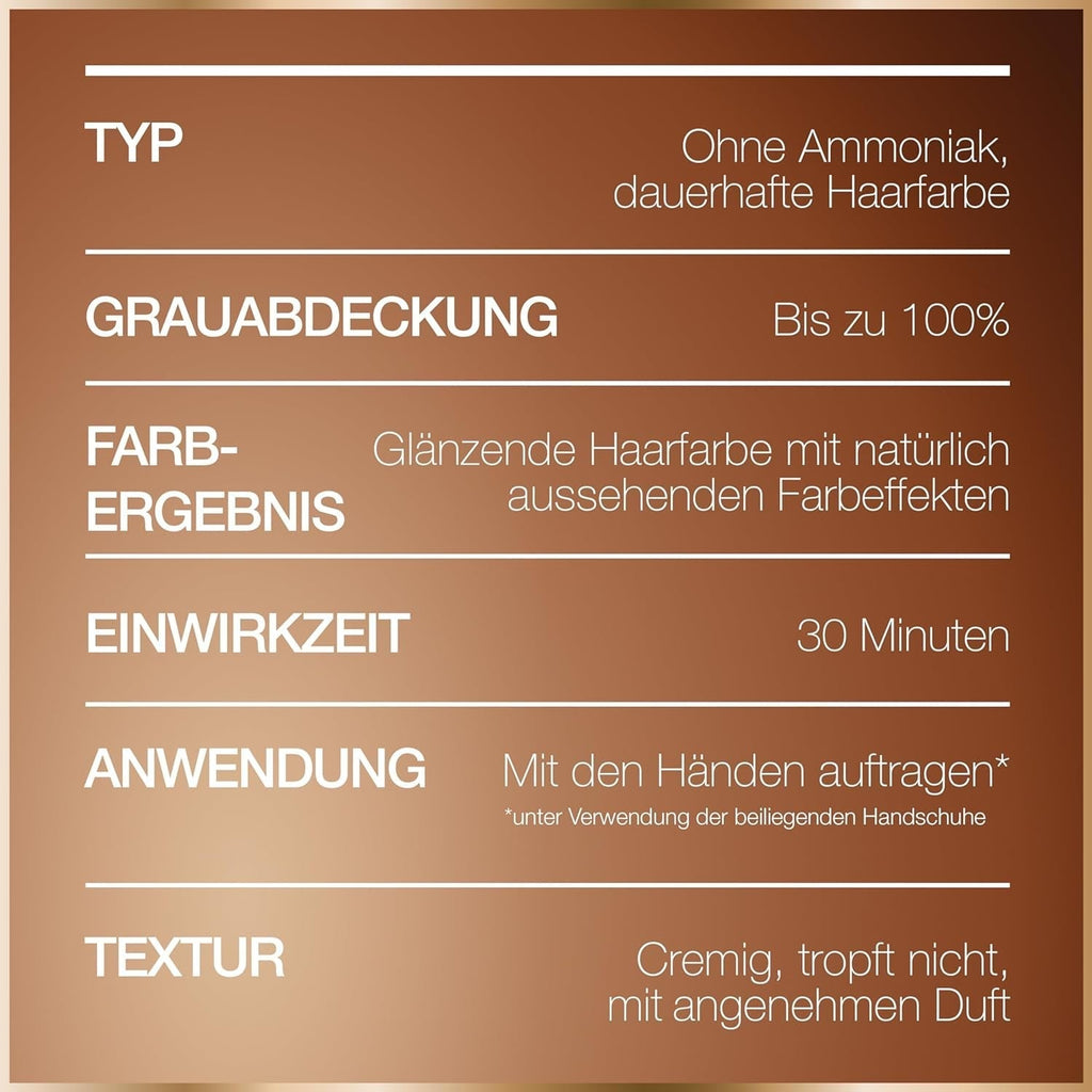 GOOD Permanent Hair Colour 7.43 Turmeric Copper - Colorare fără amoniac, până la 100% acoperire gri + True Treasures Hair Serum, cu miere de salcâm pentru mai multă strălucire și suplețe Vopsea pentru par Naty Shop