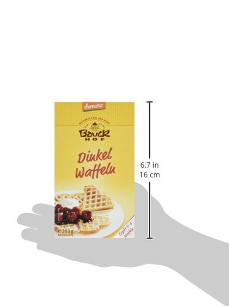 Demeter Bauck Hof Bio Dinkel Wafflen, 200 G Mixture for baking and cooking Naty Shop