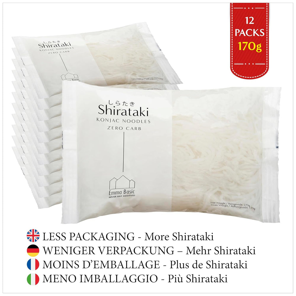 - Shirataki Konjac Noodles 12x270g | Vegan | Gluten free