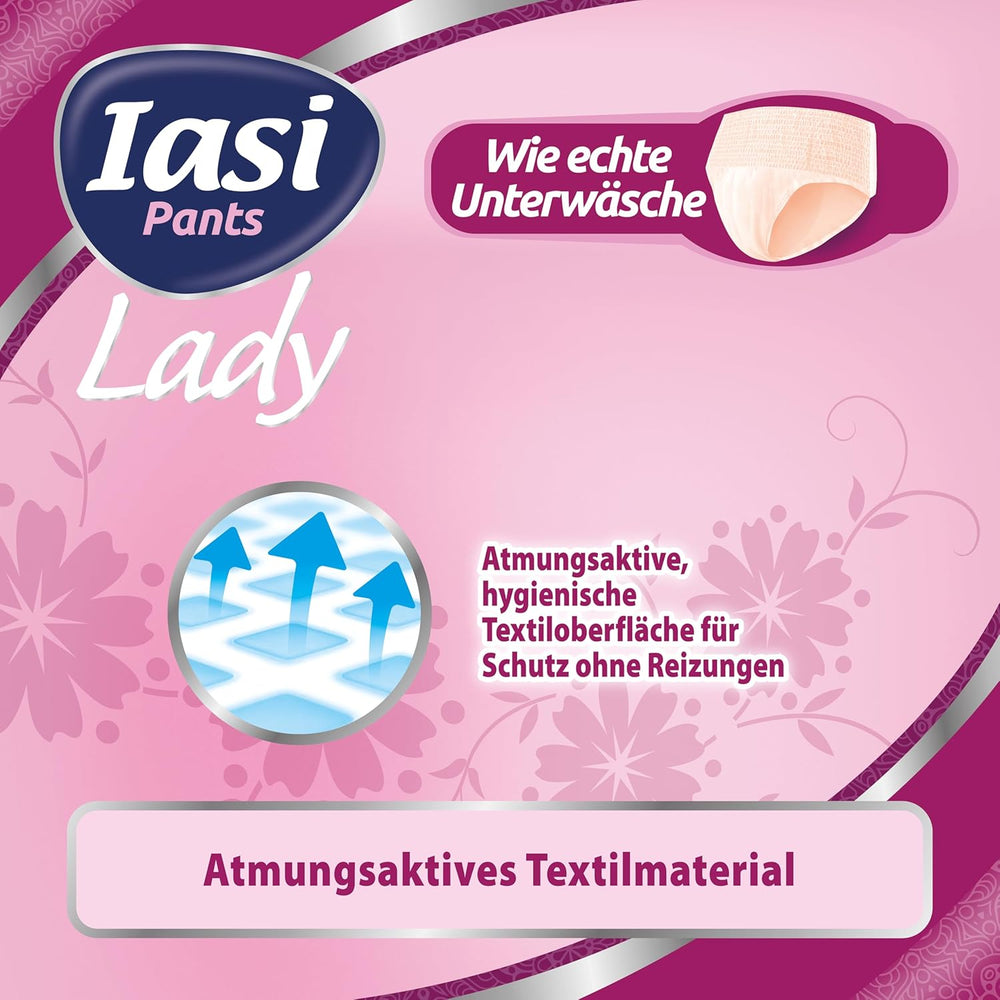 LADY Pants 48 Disposable Urinary Incontinence Pants Absorbency Plus Size S for Women 48 Pcs