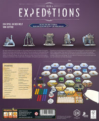 Feuerland Spiele 31025 Expeditions board game, earth tones