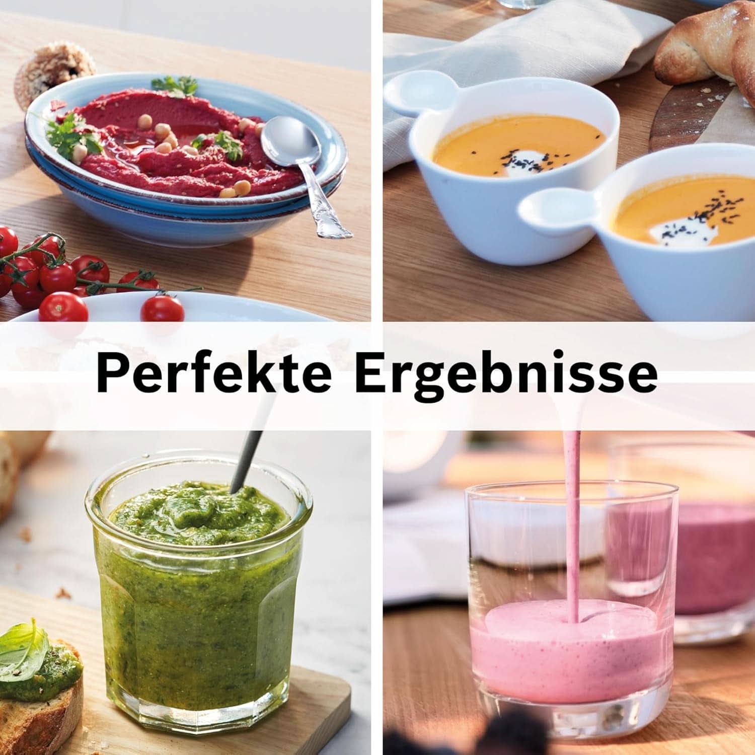 Bosch Standmixer Vitapower Serie 4 MMB6172SN, Verbesserte Version, 10 Jahre Motorgarantie, Edelstahl-Klingen, 1.5L Glasbehälter, Spülmaschinenfeste Teile, 30,000 U/Min, 1200 W, Silver Kitchen Naty Shop