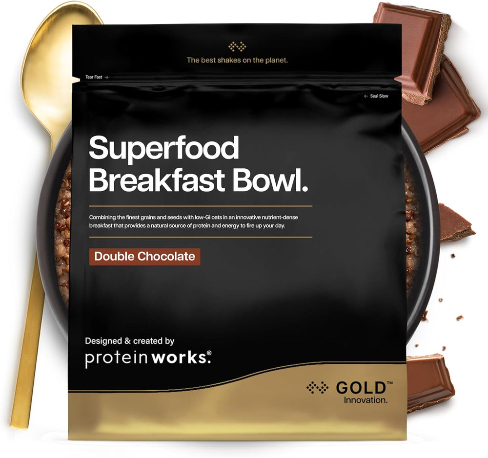 Protein Works | Superfood Breakfast - GOLD Innovation, Award-Winning Cereal, Protein Muesli, Nutrient Rich with Grains, Seeds and Oats, High in Fibre, Apple and Cinnamon, 10 Servings, 600g