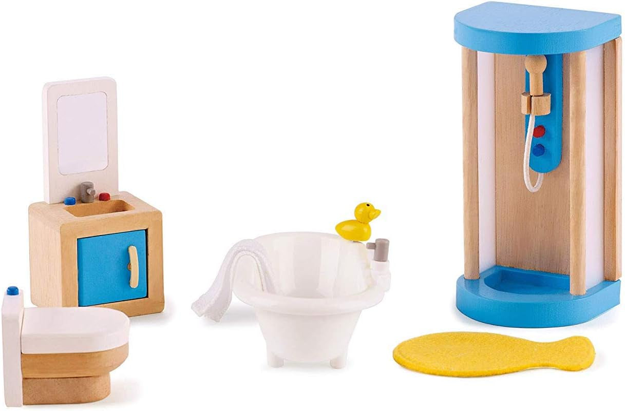 Hape E3459 - Children's room, small Doll houses Naty Shop Family pool