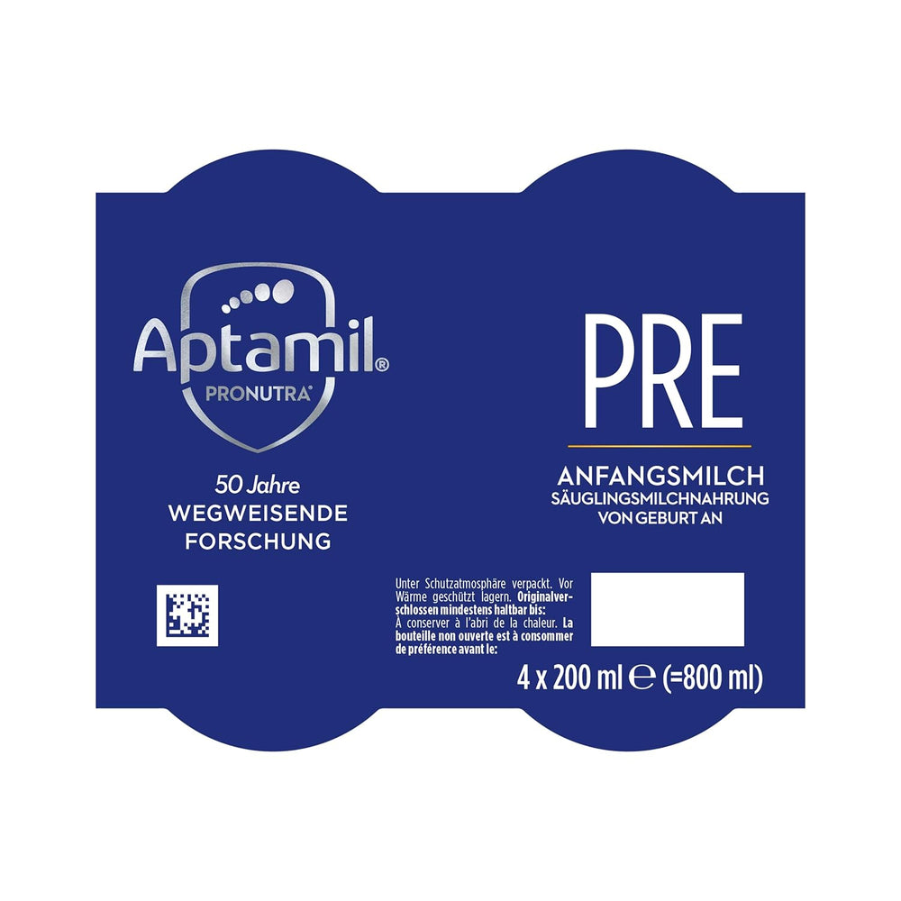Aptamil Pronutra Pre - Infant formula from birth - With vegetable oils, without palm oil - 6 x 4 x 200 ml (4800 ml)