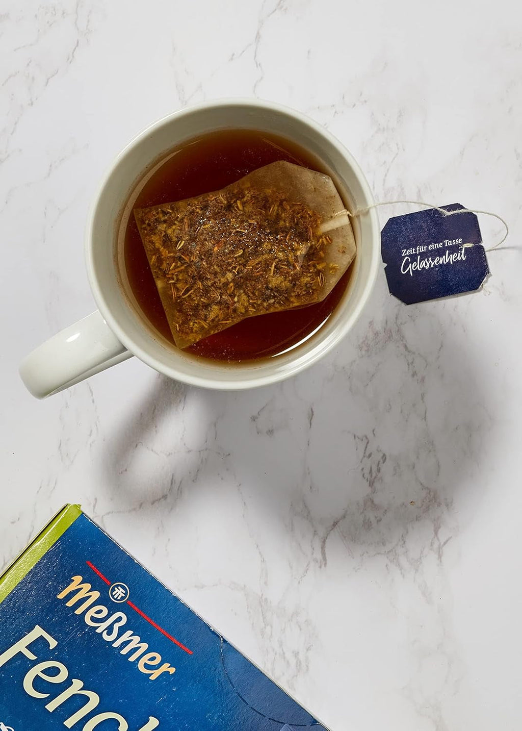 Meßmer Fenchel | 25 | Pliculețe de ceai | Vegan | Fără gluten | Fără lactoză, 75 g