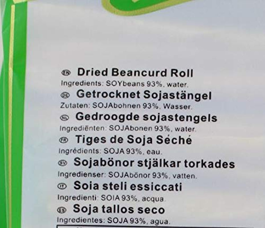- Dry soybean roll (1 x 300 g)