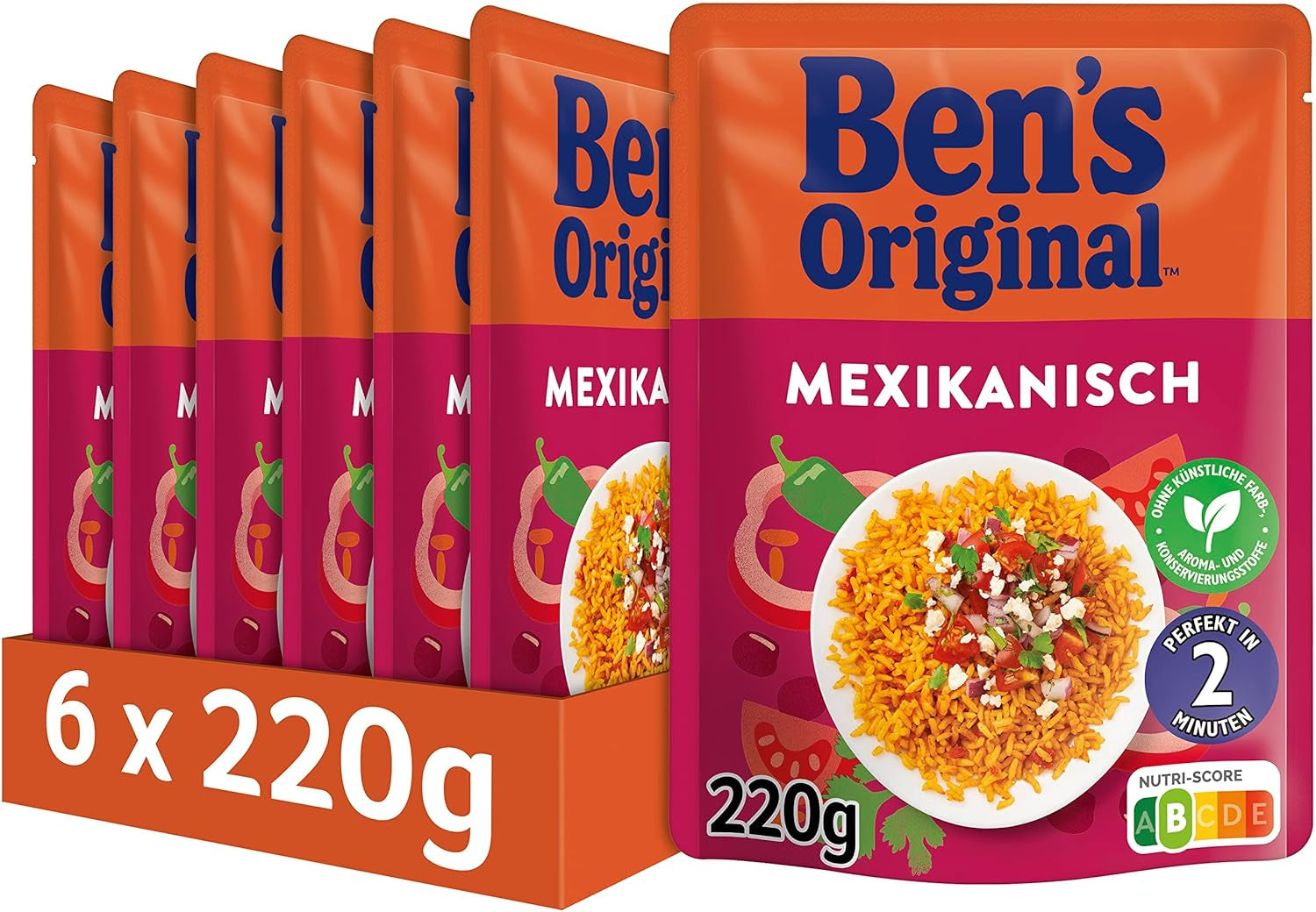 BEN'S ORIGINAL™ Mexican express rice 6 x 220g