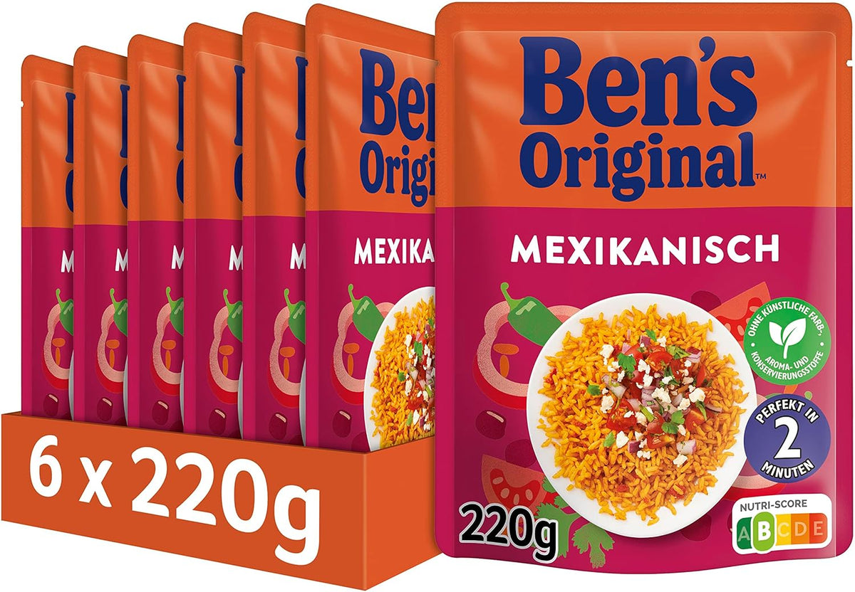 BEN'S ORIGINAL™ Mexican express rice 6 x 220g