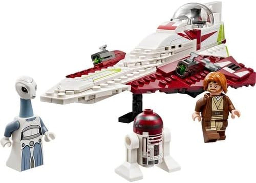 LEGO Star Wars Jedi Starfighter Obi-Wan Kenobi, Buildable Toy with Taun We, Droid Figure and Lightsaber, Attack of the Clones Set 75333 Building Sets Besuche den LEGO-Store