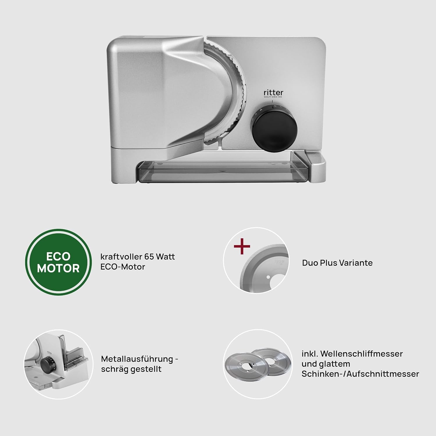 Ritter E 16 Duo plus Multifunctional electric slicer, made in Germany Graters and Slicers Naty Shop