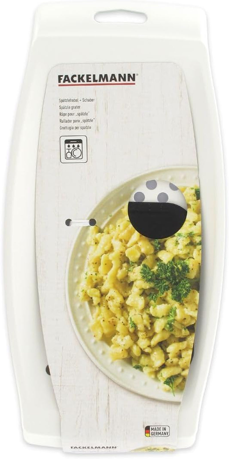 Fackelmann spaetzle grater with dough scraper Peeler Naty Shop