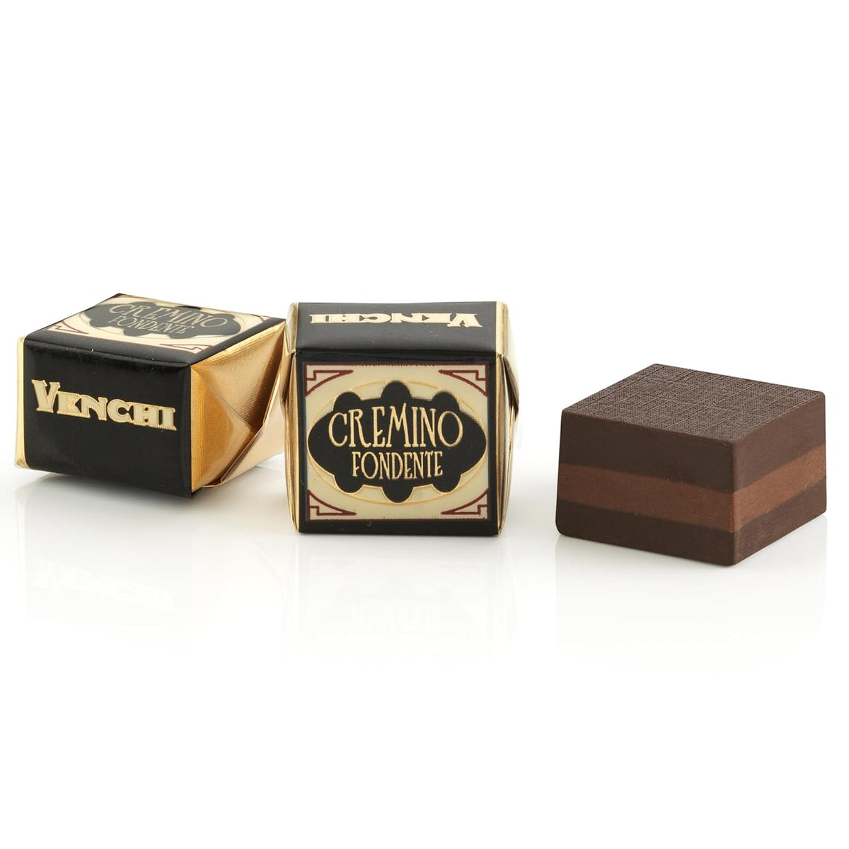 Venchi - Cremino Extra Black Chocolate - Dark chocolate with almond paste and "Piedmontese forest hazelnuts PGI", 1 kg, gluten-free, without colorings and without preservatives