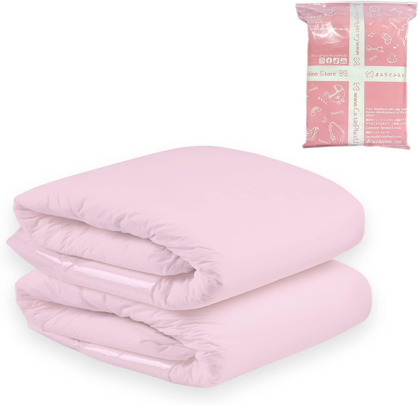 CutiePlusU Adult Diapers, Dry Surface, Maximum Absorbency Overnight, Disposable Incontinence Diaper - Blue, 2 Pack (Medium 71-96cm)