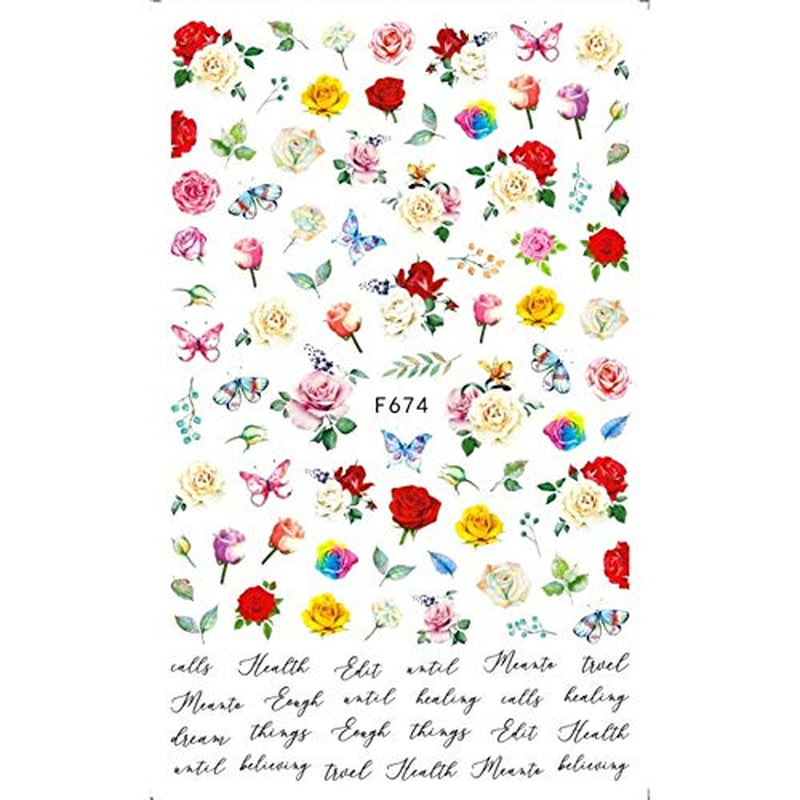 JMEOWIO Nagelsticker Schmetterling 8 Blätter Nagelaufkleber Selbstklebend Blau Schwarz Gold Schmetterling Nail Art Dekoration Nagel Design Zubehör