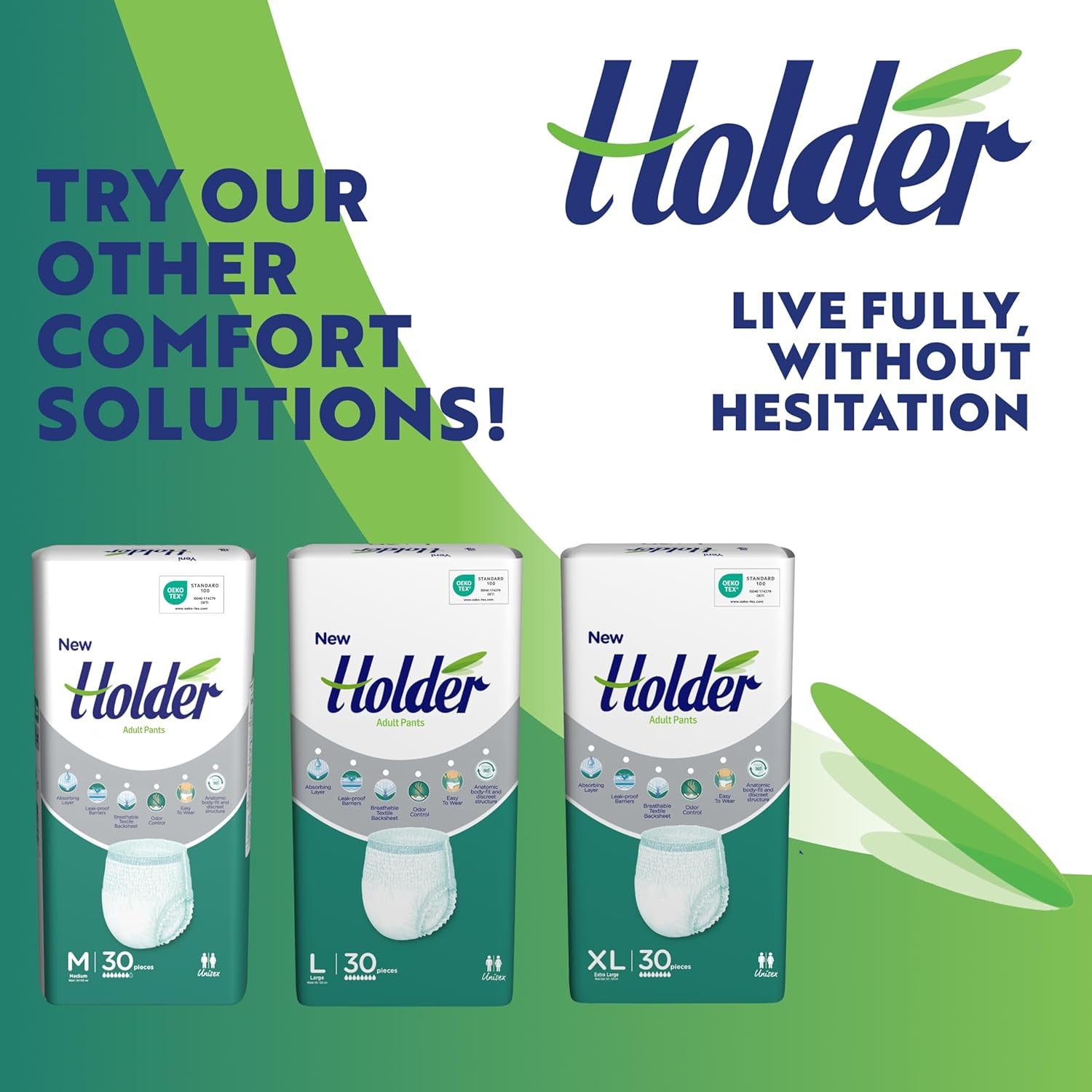 Adult Unisex Disposable Diapers Waterproof Absorbent Elastic Side Breathable Super Absorbent Double Layer Wetness Indicator 5 Star Dermatological Protection Medium