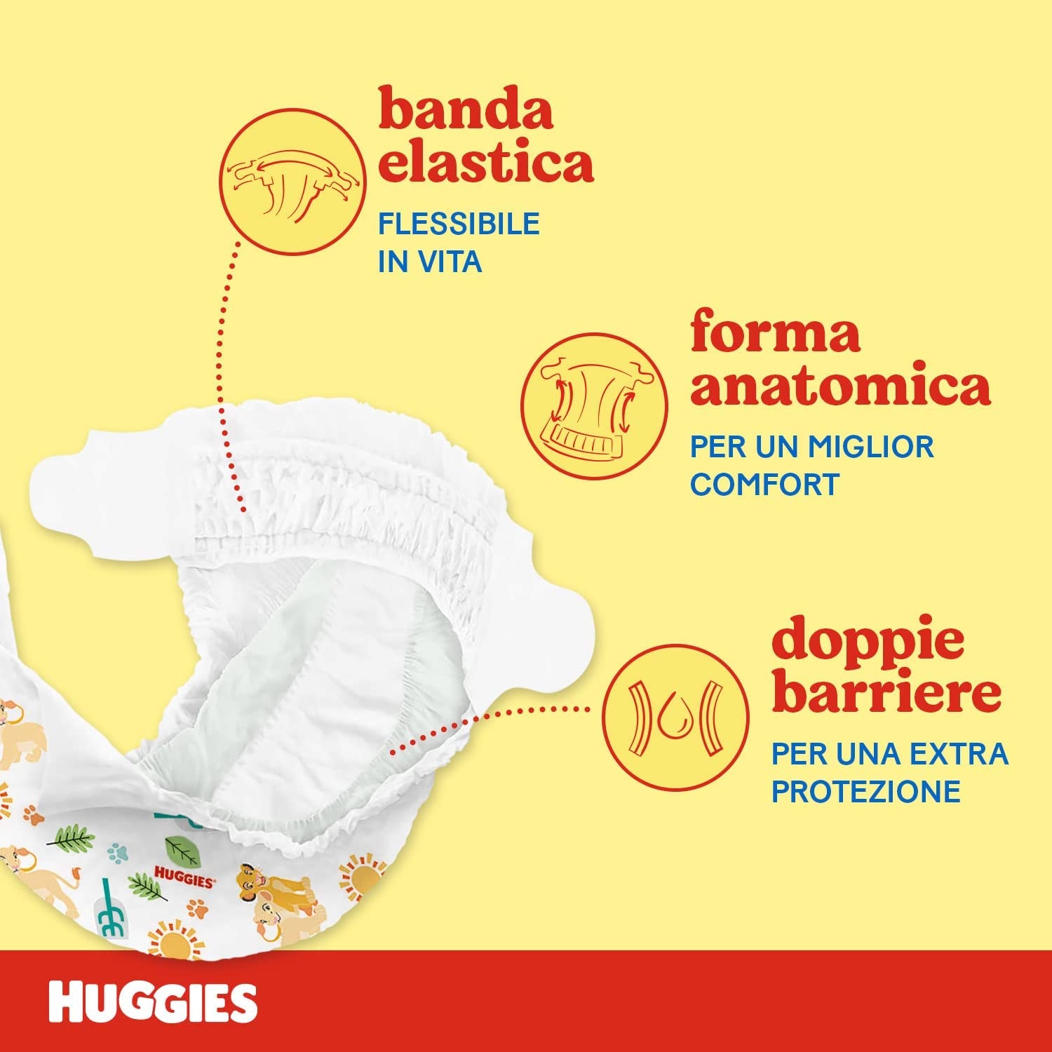 Huggies Unistar diapers, size 4 (7-14 kg), pack of 128 diapers (basic)