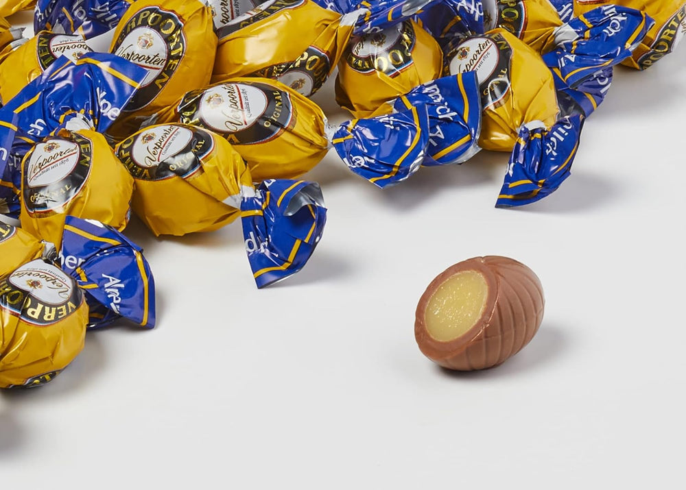 RCP Verpoorten Minis, Eggnog Truffles, Alpine Milk Chocolate, Liquid Filling, Contains Alcohol, Great Gift, 110g (Pack of 2)