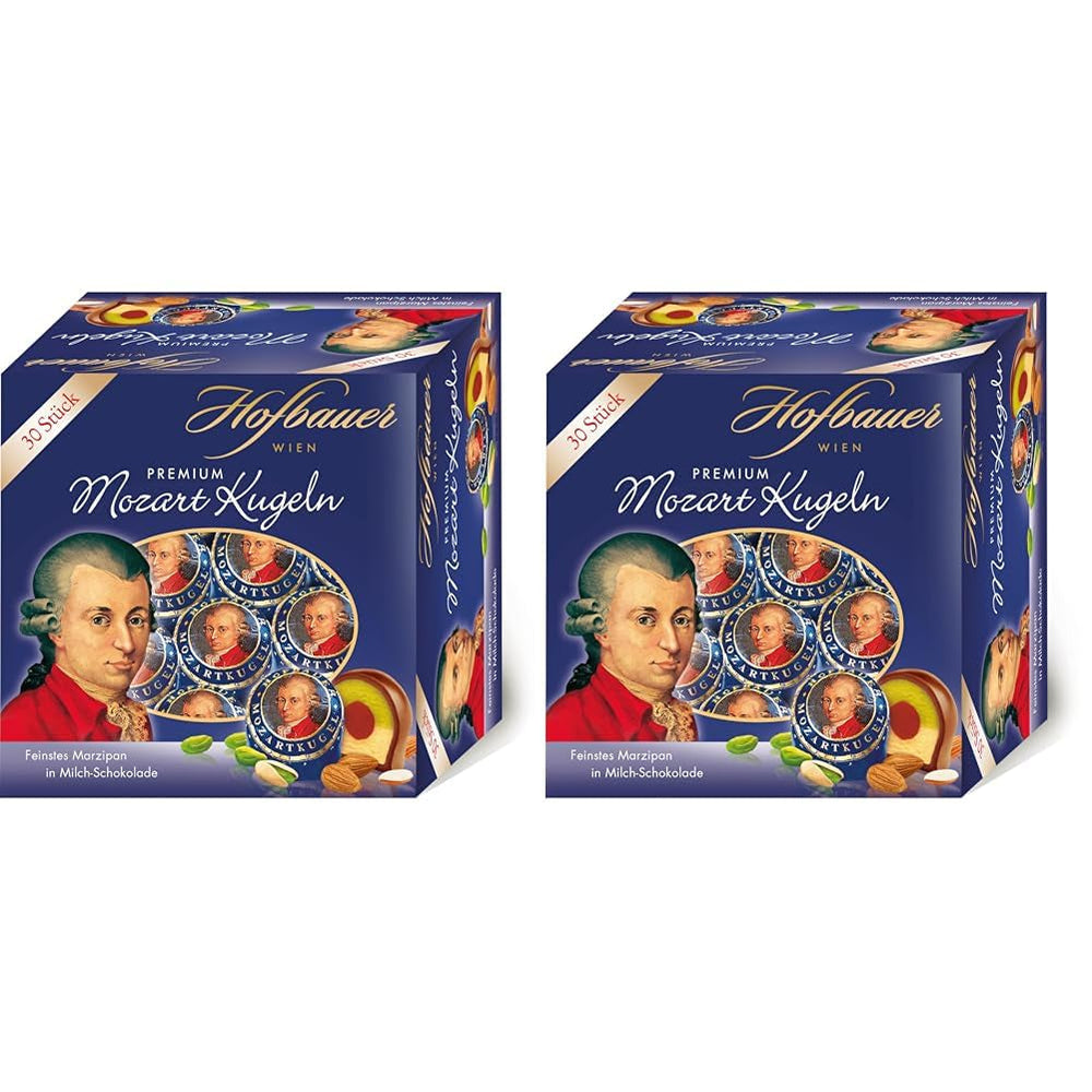 Hofbauer Vienna Mozart Balls, Box of milk chocolate 600 grams (30 pcs.) Naty Shop