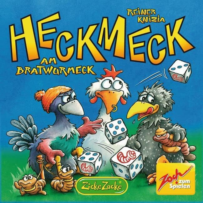 Zoch 601125200 – Heckmeck am Bratwurmeck – the turbulent dice game in the popular chicken frame for smart birds who have smelled the bratwurmeck worm, from 8 years